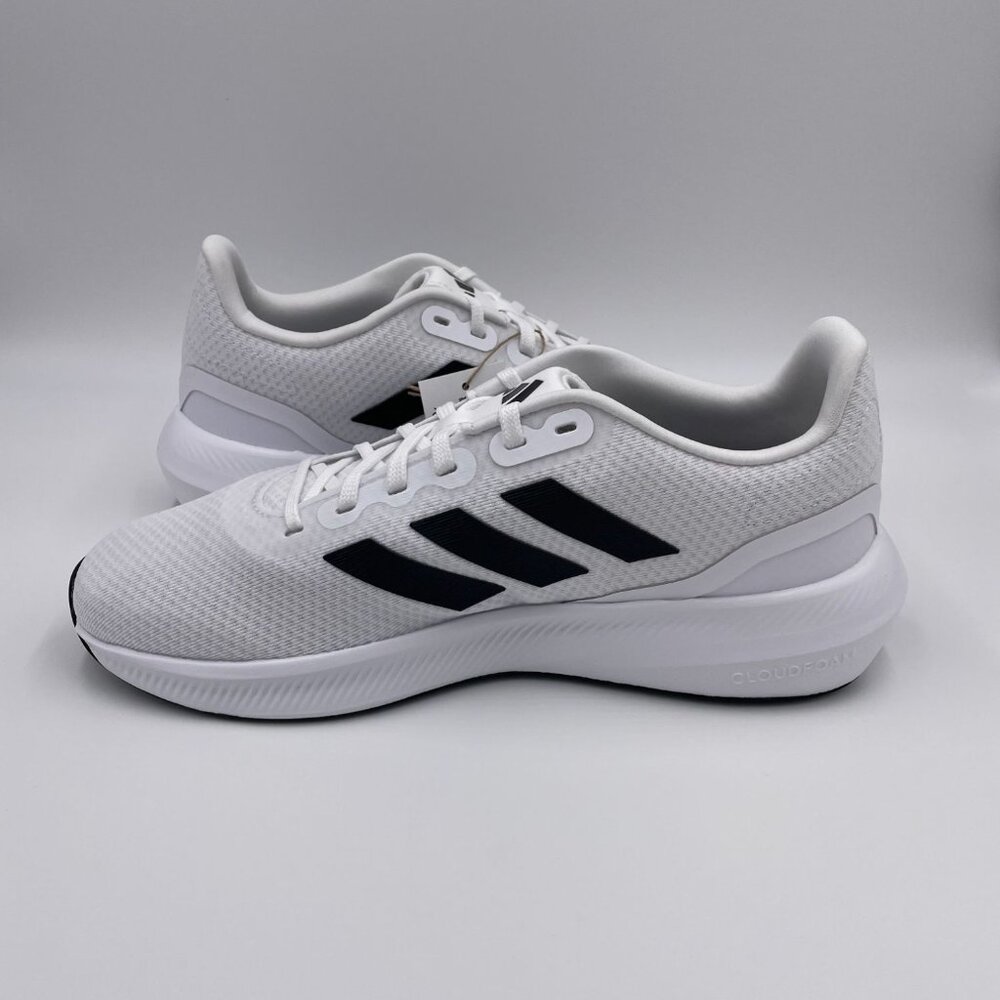 adidas Runfalcon 3.0 White / Black Men's Shoes - Picture 2 of 8
